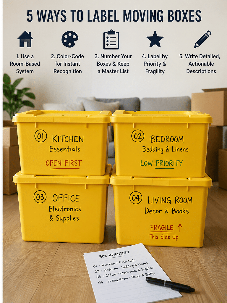 How To Label Moving Boxes